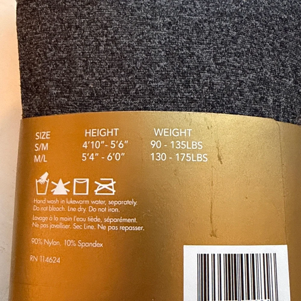 NWT Envy Charcoal Tights size M/L